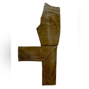 90s CHAPS MILK CHOCOLATE TAN COTTON WESTERN CORDUROY STRAIGHT LEG JEANS SZ 14